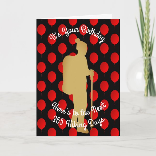 Carte Anniversaire aux 365 jours de hausse suivants (Devant)