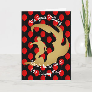 Carte Anniversaire aux 365 jours surfants suivants