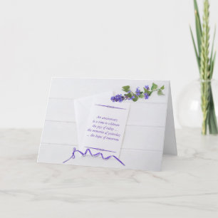Carte Anniversaire Aux Fleurs Violettes