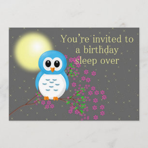 Carte Anniversaire avec Chouette