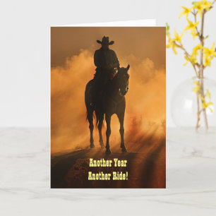 Carte Anniversaire avec Country Western Cowboy Pour lui
