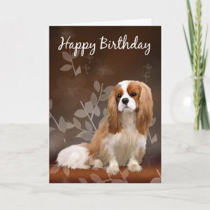 Carte Anniversaire Avec Le Roi Charles Spaniel