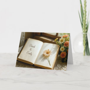 Carte Anniversaire avec Noms Personnalisés Journal Vinta