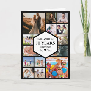 Carte Anniversaire Avec Photo Centre Hexagon