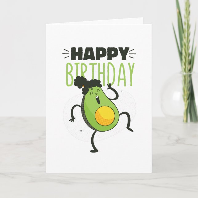 CARTE ANNIVERSAIRE AVOCADO (Devant)