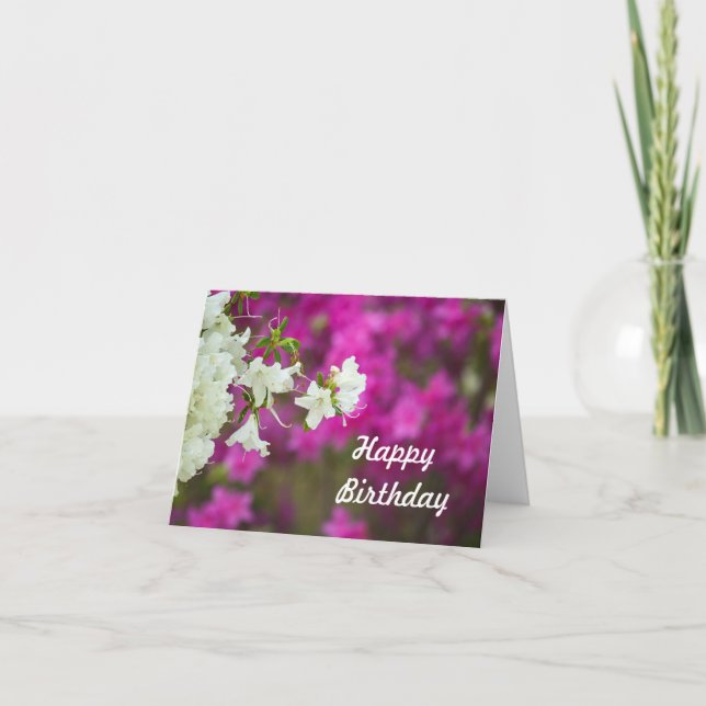 Carte Anniversaire Azalea (Devant)