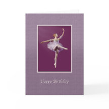 Anniversaire, Ballerina en violet et blanc