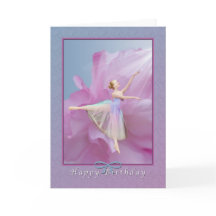Anniversaire, Ballerina sur rose et bleu