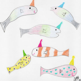 Carte Anniversaire - Beaucoup de poissons d'anniversaire