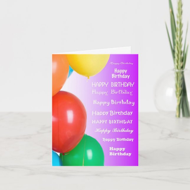 Carte Anniversaire - Beaucoup plus (Devant)