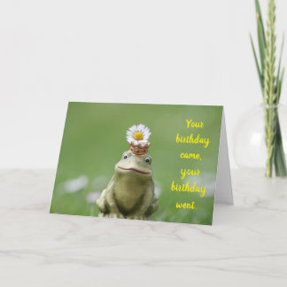Carte Anniversaire Belge Frog