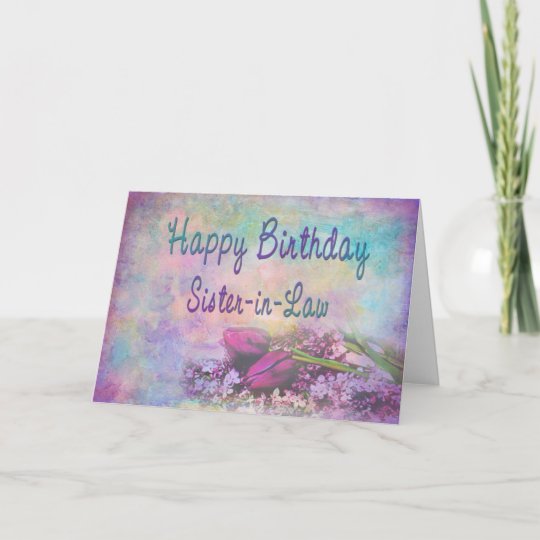 Carte Anniversaire Belle Soeur Elegance Florale Zazzle Fr