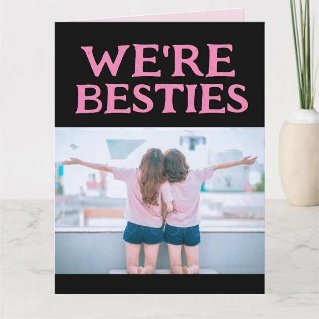 CARTE ANNIVERSAIRE BESTIES COMME LUCY & ETHEL GREETING C (Devant)