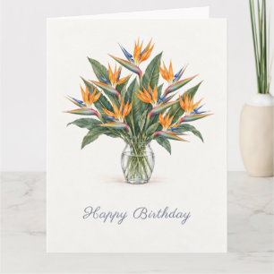 Carte Anniversaire Birds Of Paradise