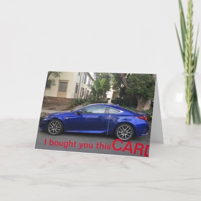 Carte anniversaire Birdwatcher Lexus (Devant)