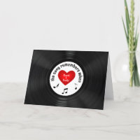 Anniversaire Black Vinyl Record Avec Titre De Chan