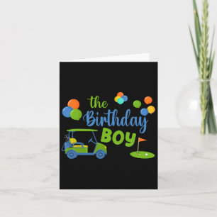 Carte Anniversaire Boy Golf Sport Famille