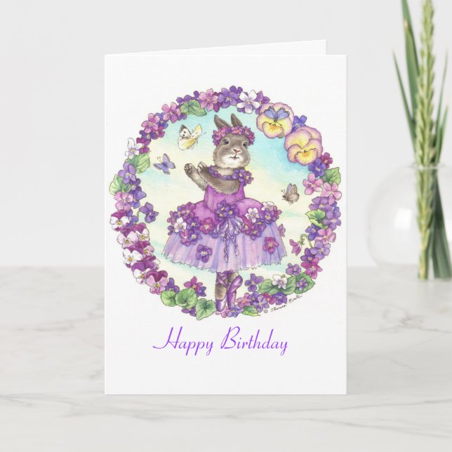 Carte anniversaire Bunny (Devant)