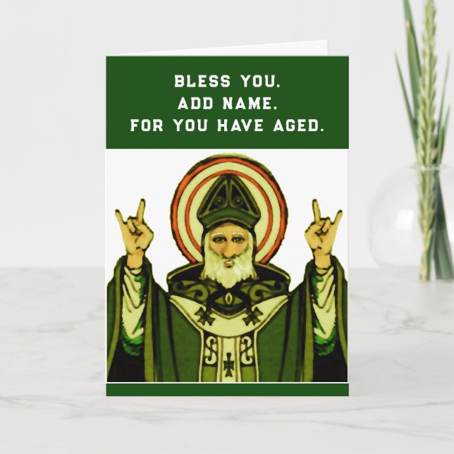 Carte Anniversaire catholique irlandais (Devant)