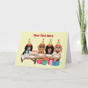 Carte Anniversaire Cavalier King Charles Spaniel 