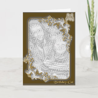 Carte Anniversaire - chat 2