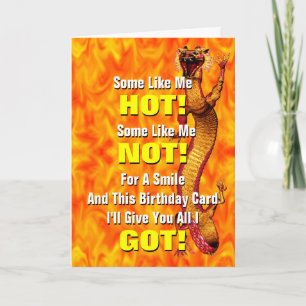 Carte Anniversaire chaud