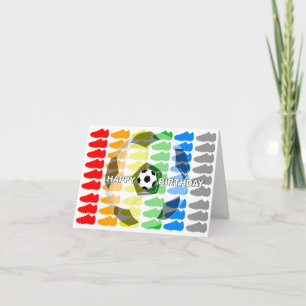 Carte Anniversaire Chaussure de Football Blanc