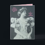 CARTE ANNIVERSAIRE CHOCOCOOLIQUE VRAIMENT GRAND DESSERT<br><div class="desc">Donnez un sourire à votre mère, à votre soeur, à votre tante, à votre cousin, à votre collègue ou à votre ami le jour de son anniversaire... Cette carte "Vraiment grand dessert" vous apportera un sourire, et elle vous proposera... L'image provient d'une photo originale d'environ 1895... Vous pouvez changer la...</div>