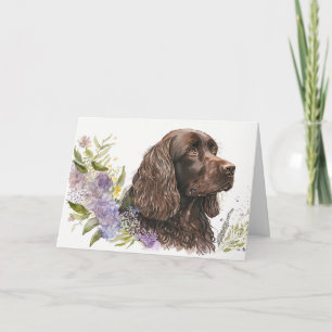Carte Anniversaire Chocolate Cocker Spaniel