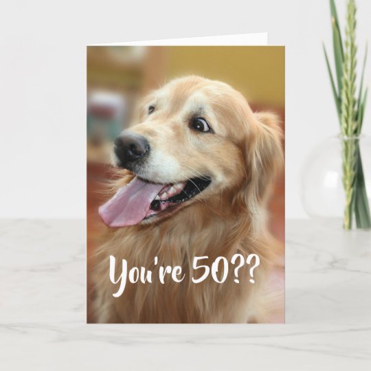 Carte Anniversaire Choque De Chien De Golden Retriever Zazzle Fr