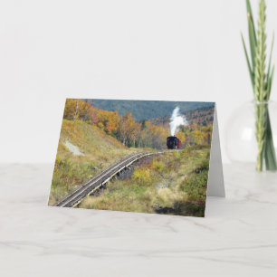 Carte Anniversaire - Cogg Railroad, Mont Washingto