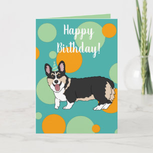 Carte Anniversaire Corgi