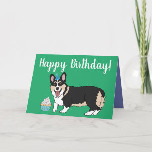 Carte Anniversaire Corgi Pup