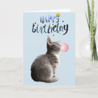 Anniversaire Coupe Kitten Chat Bubble Gum