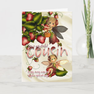 Carte Anniversaire - Cousin - Lune Cutie Pie Fairi