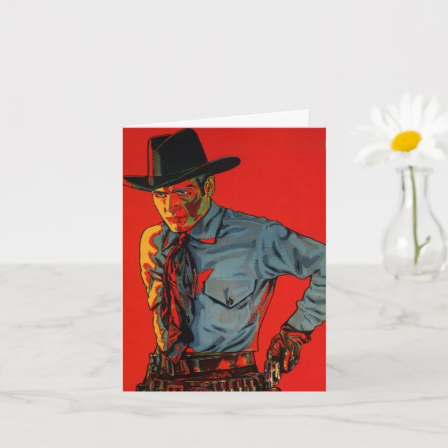 Carte Anniversaire Cowboy ! (Petite plante)