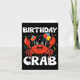 Carte Anniversaire Crabe Party Teil Crabs Amour Annivers