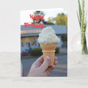 Carte Anniversaire Crème de glace