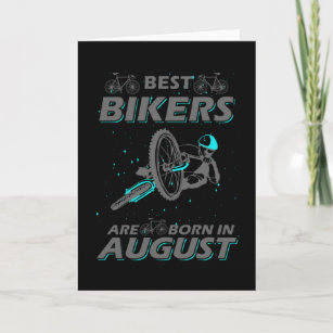 Carte Anniversaire cycliste présent août