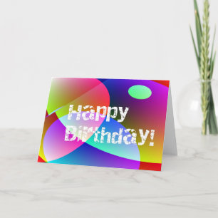 Carte Anniversaire d'Abstact