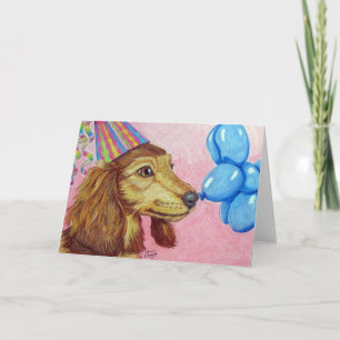 Carte Anniversaire Dachshund
