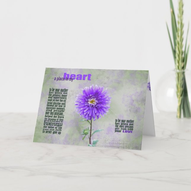 Carte Anniversaire Dahlia Pour Fille (Devant)