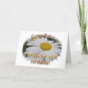 Carte Anniversaire Daisy Beldate