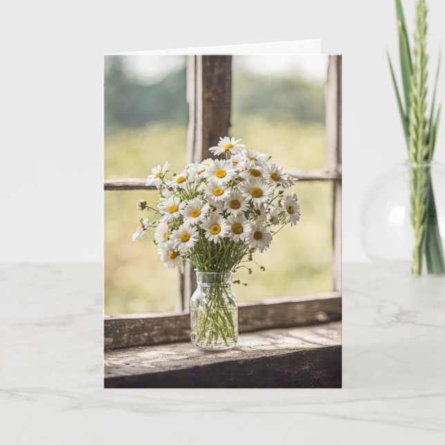Carte Anniversaire Daisy Bouquet (Devant)