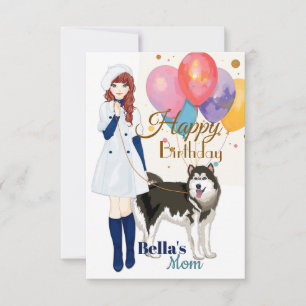 Carte Anniversaire d'amoureux de chien