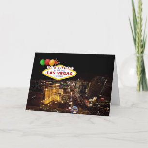 Carte ANNIVERSAIRE Dans Fabulous Las Vegas Card