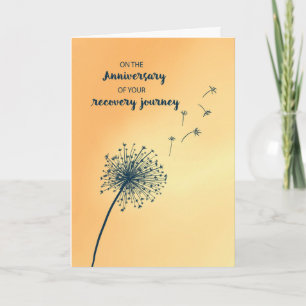 Carte Anniversaire de 12 Étape de récupération Dandelion