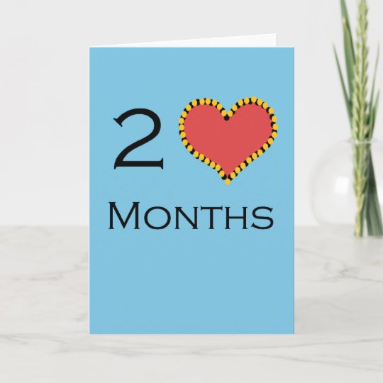 Carte Anniversaire De 2 Mois Zazzle Fr