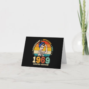 Carte anniversaire de 56 ans 1969 Vintage 56e anniversai