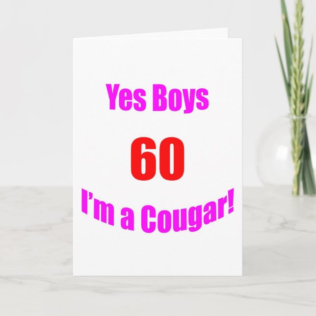 Carte Anniversaire de 60 pumas (Devant)